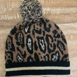 NWOT Scotch and soda cheetah beanie/hat